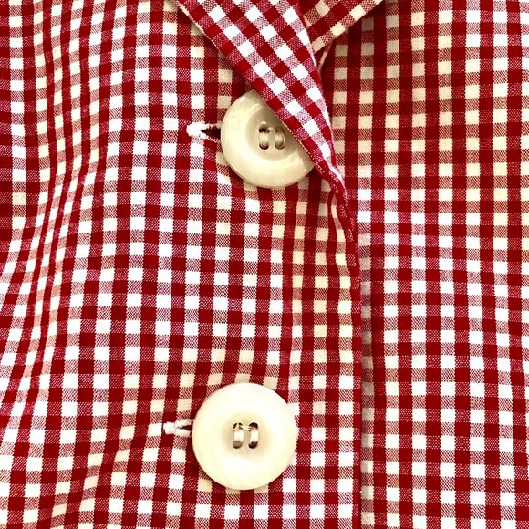 Lady's Red &o White Checked Jacket by JG Hook, Size 12; Lined; Good Cond. - Picture 5 of 10